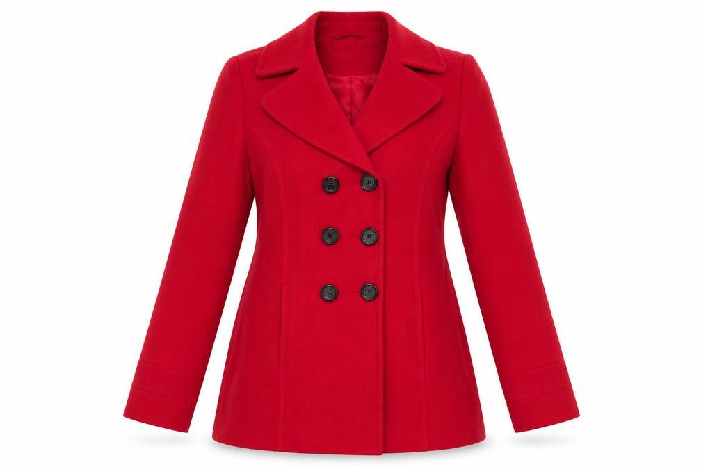 Autonomy Womens Red   Overcoat Coat Size 12