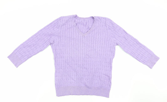 Preworn Womens Purple   Pullover Jumper