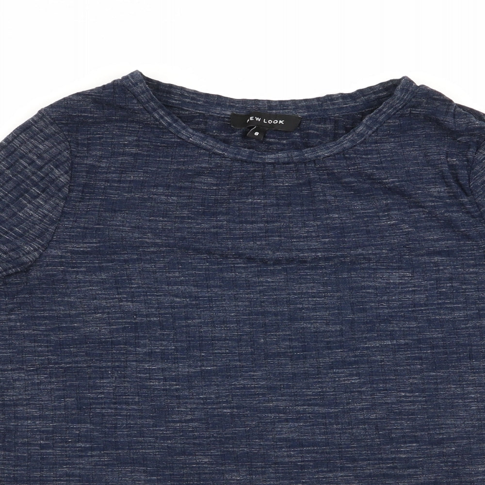 New Look Womens Blue   Jersey Blouse Size 8