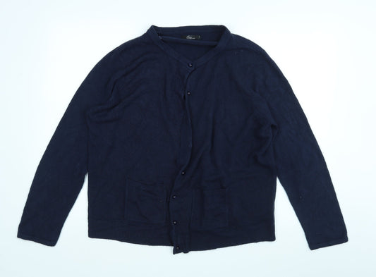 BM Womens Blue   Cardigan Jumper Size L