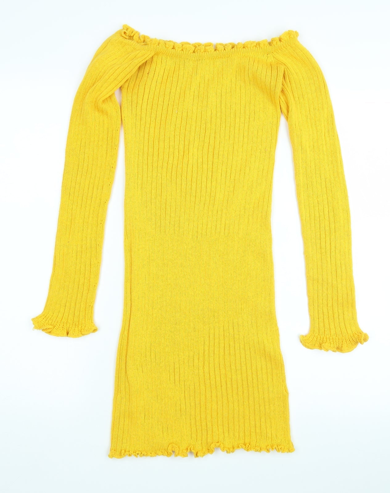 Pretty Twisted Womens Yellow   Pullover Jumper Size S