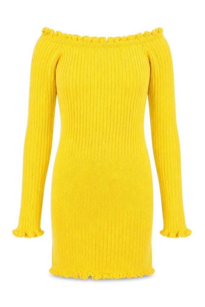 Pretty Twisted Womens Yellow   Pullover Jumper Size S