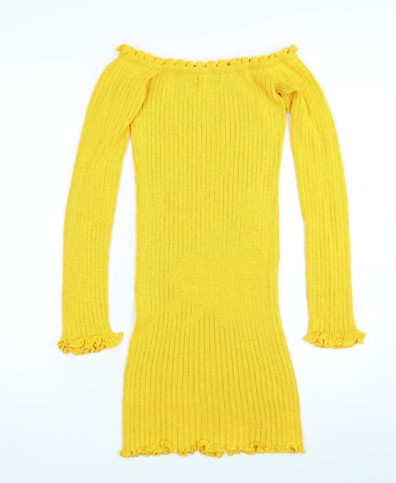 Pretty Twisted Womens Yellow   Pullover Jumper Size S