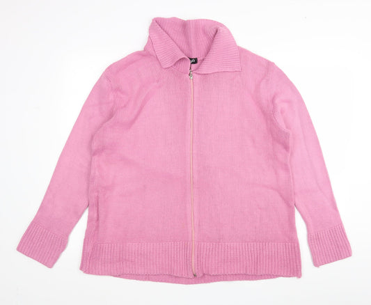 Insight Womens Pink   Full Zip Jumper Size L