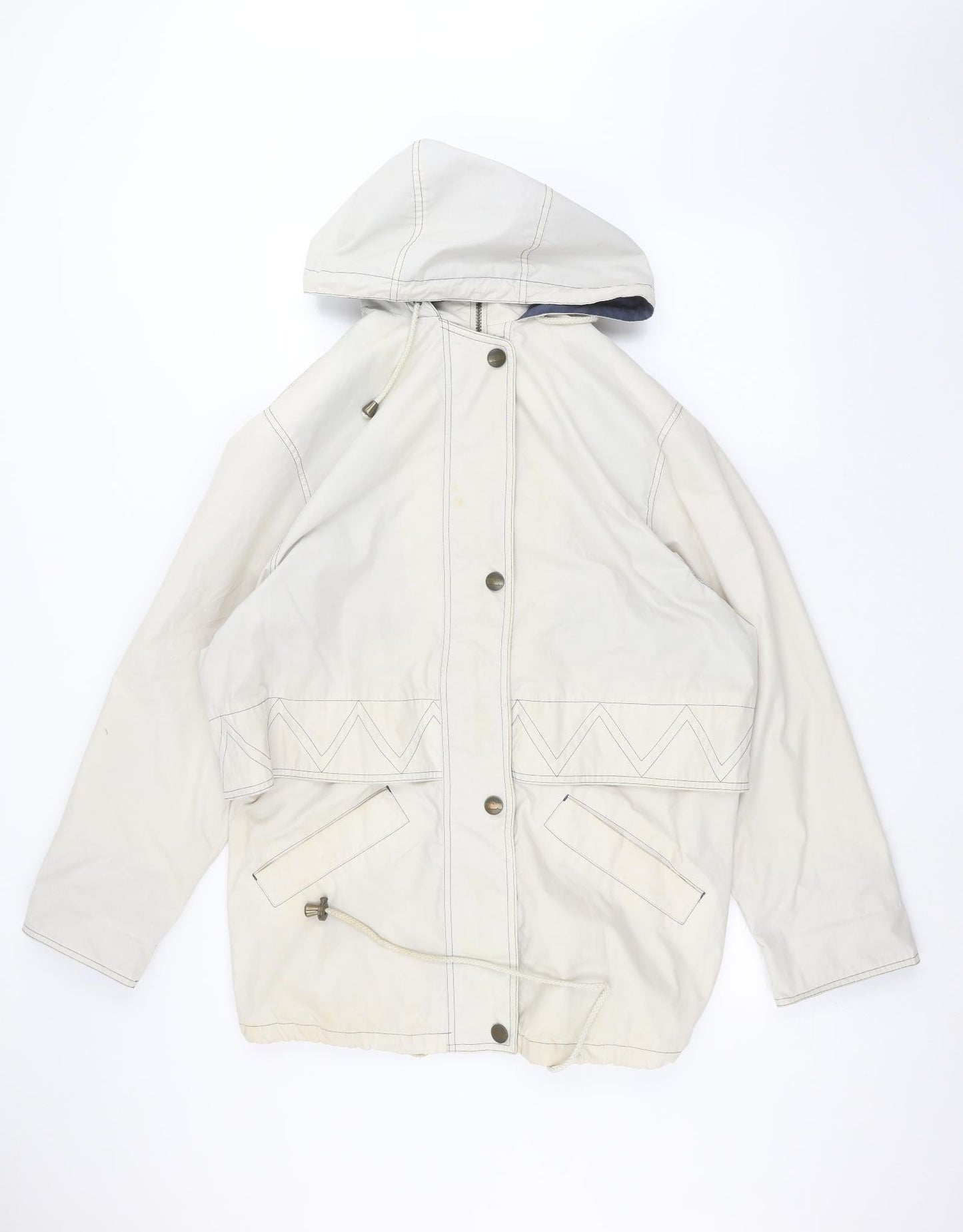 Telemac Womens Beige   Parka Coat Size 14