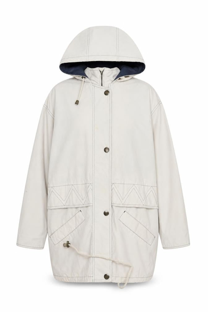 Telemac Womens Beige   Parka Coat Size 14