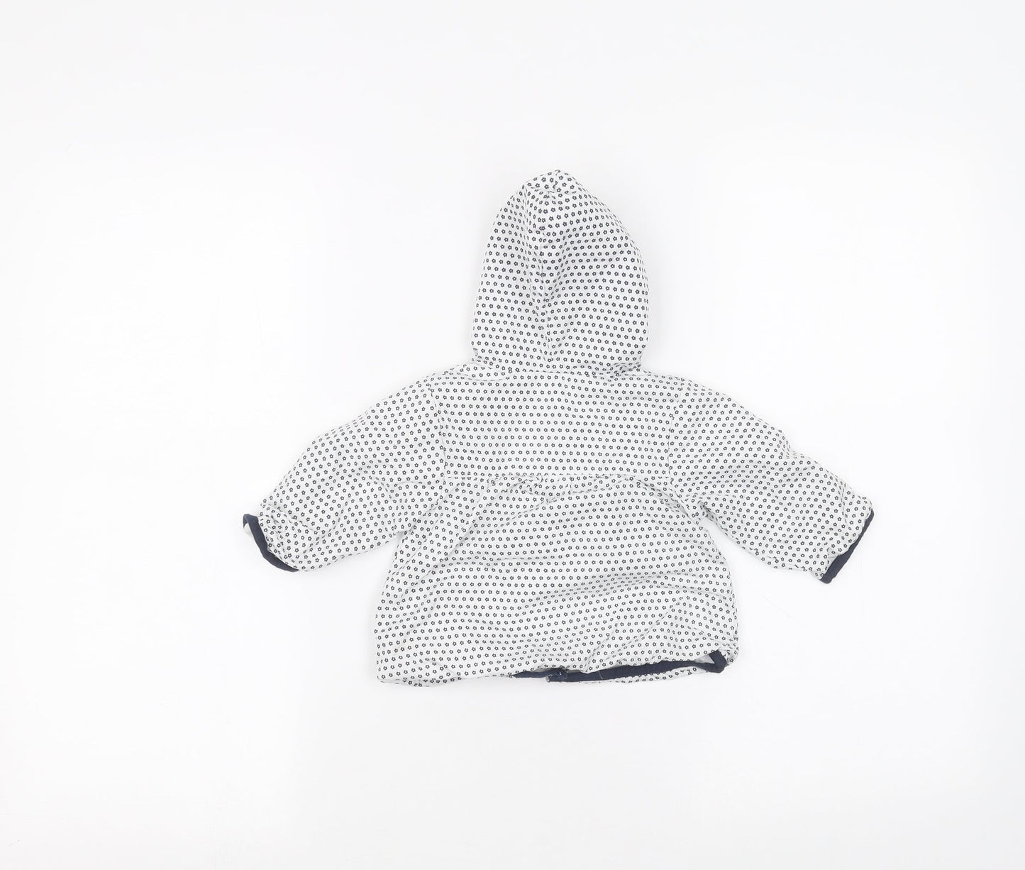kris x kids Baby White Plaid  Rain Coat Coat Size 0-3 Months