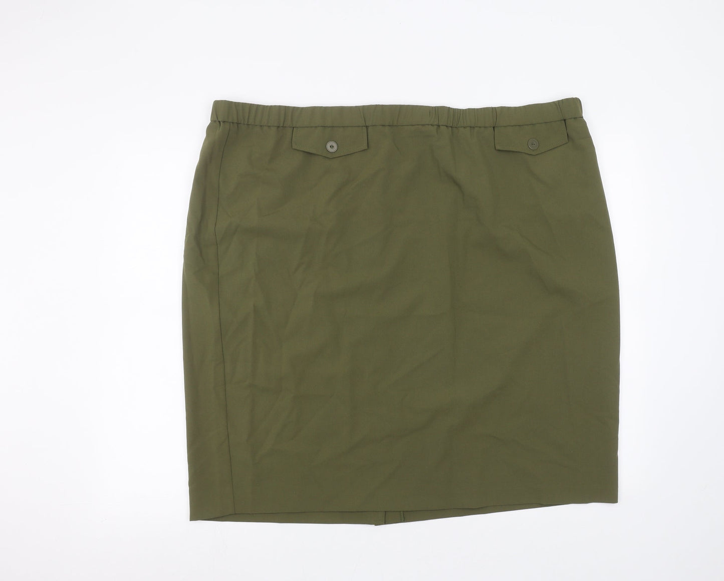 Magisculpt Womens Green   Mini Skirt Size 28