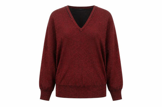 M&Co Womens Red   Basic T-Shirt Size 12