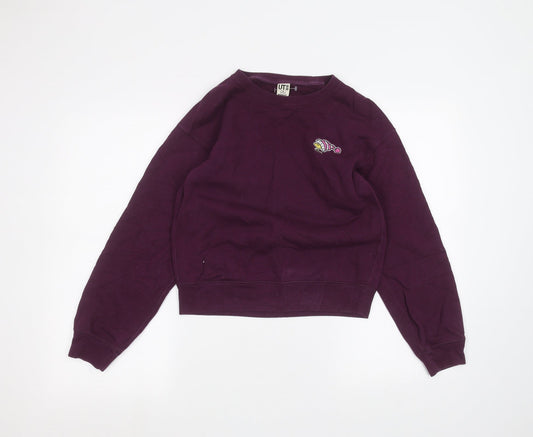 Uni Mens Purple   Pullover Jumper Size M