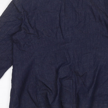 Preloved Marks and Spencer Womens Blue   Jacket  Size 12 - Label