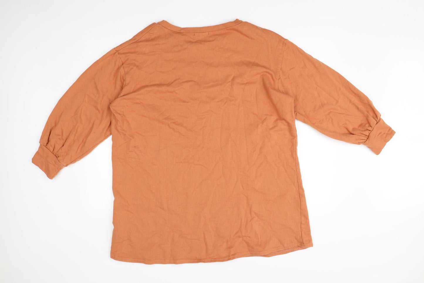 PRETTYLITTLETHING Womens Orange   Pullover Sweatshirt Size 4