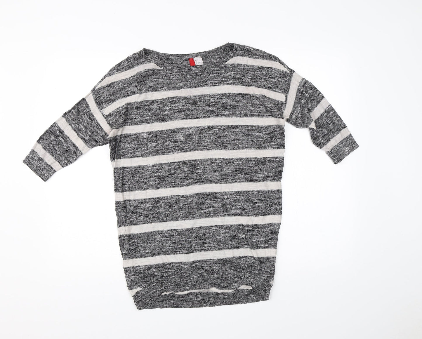 H&M Womens Multicoloured Striped  Basic T-Shirt Size 6