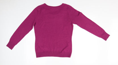 Preloved Per Una Womens Purple   Basic T-Shirt Size 12 - Back