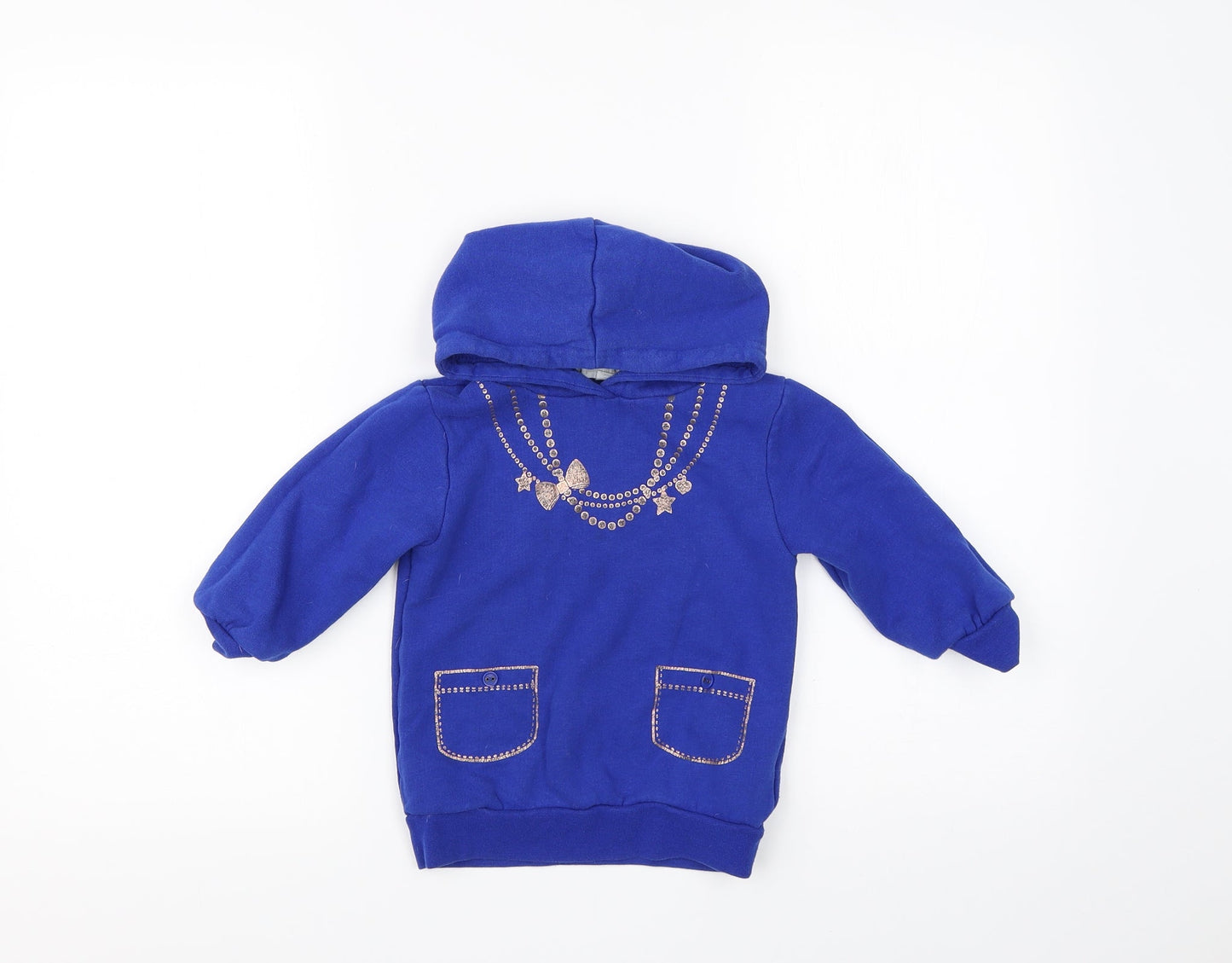 Pumpkin Patch Girls Blue   Pullover Hoodie Size 2 Years
