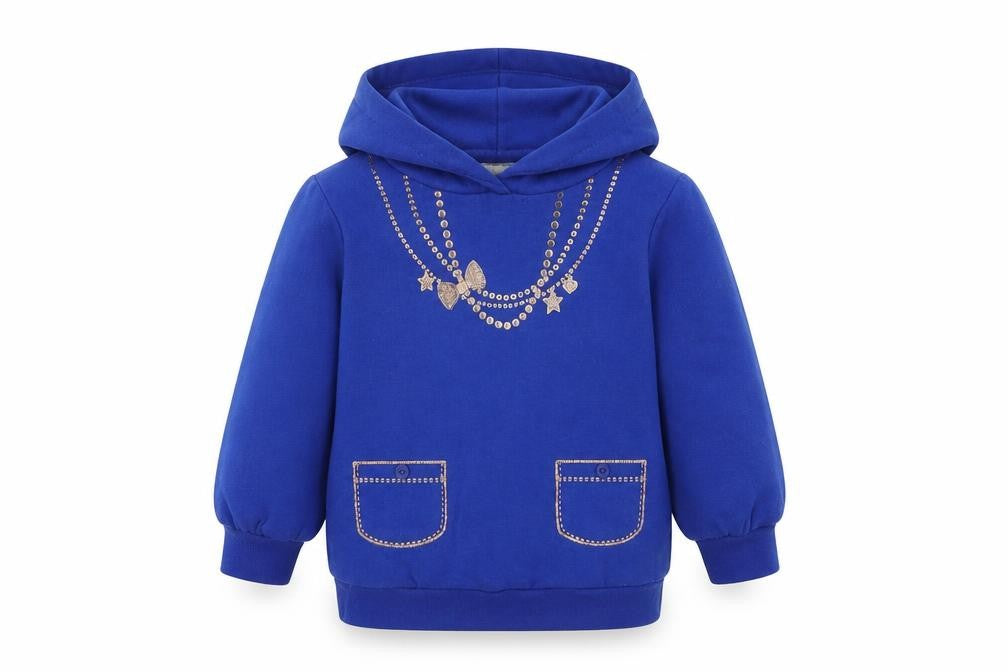 Pumpkin Patch Girls Blue   Pullover Hoodie Size 2 Years