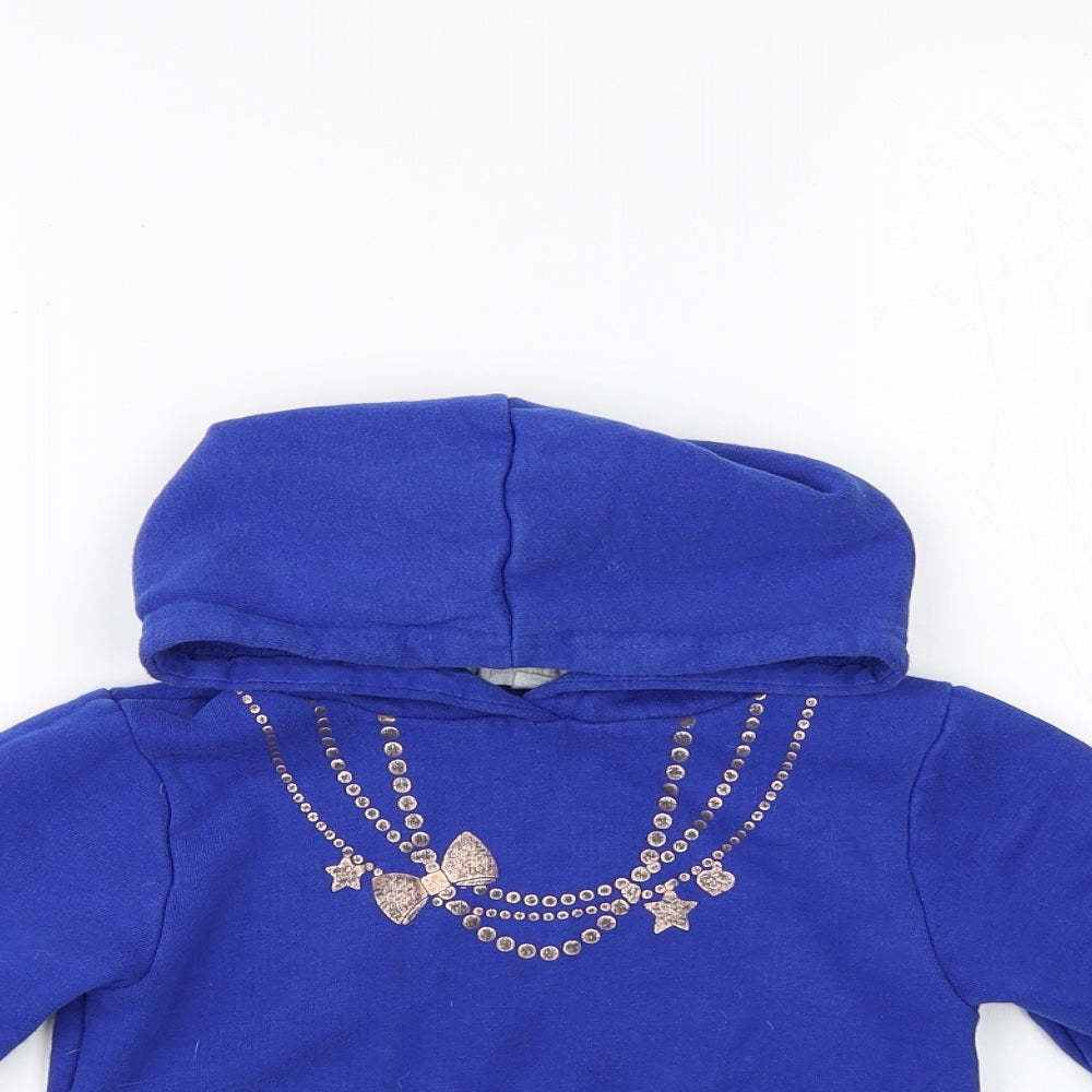 Pumpkin Patch Girls Blue   Pullover Hoodie Size 2 Years