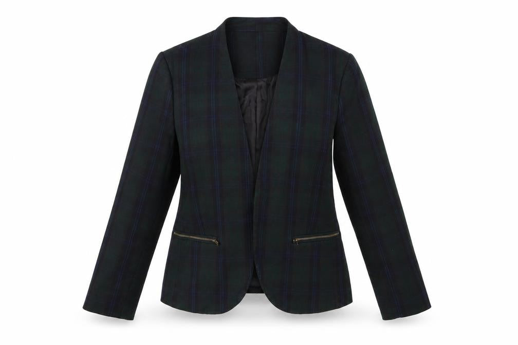 Peacocks Womens Multicoloured Check  Jacket Blazer Size 12