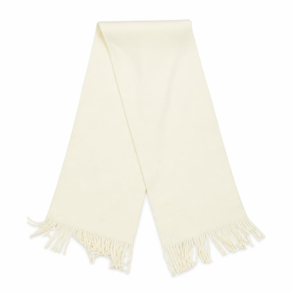 Preworn Unisex White   Scarf Scarves & Wraps