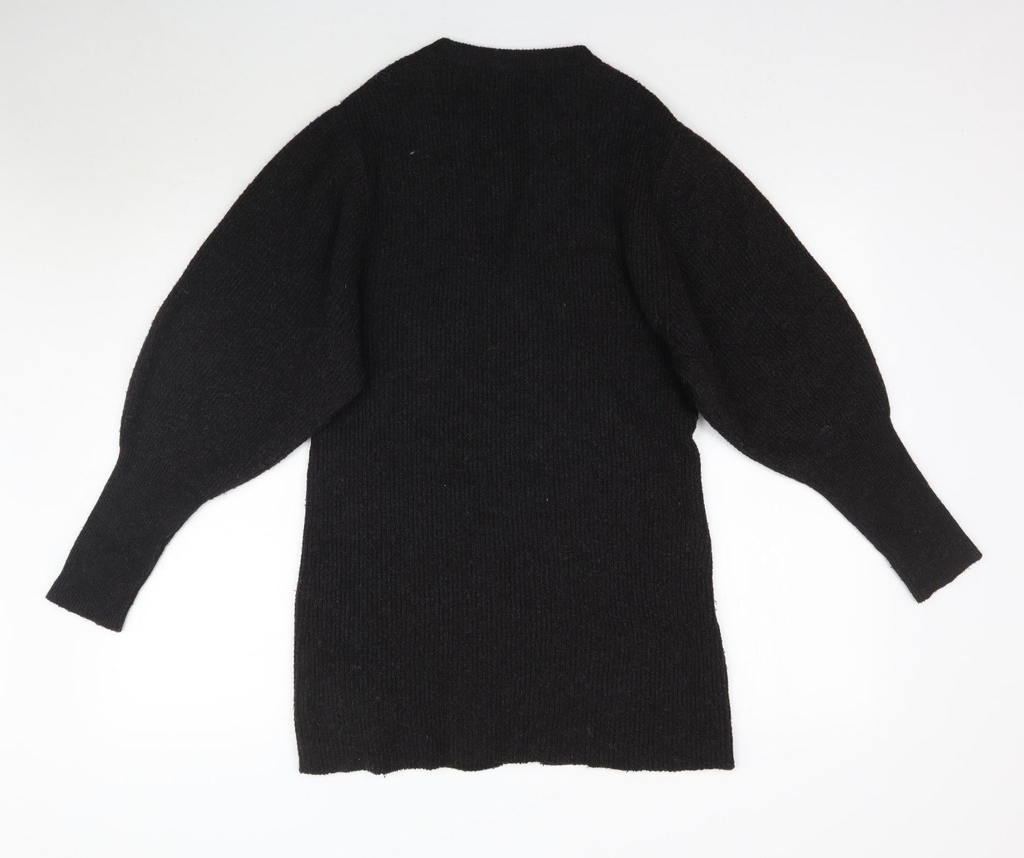 Soaked Womens Black  Knit Pullover Jumper Size S  - Balloon Sleeve