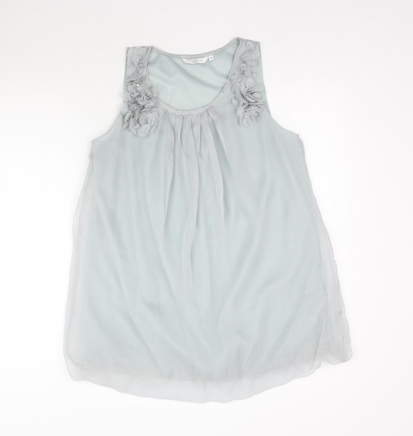 New Look Womens Blue   Basic Blouse Size 12