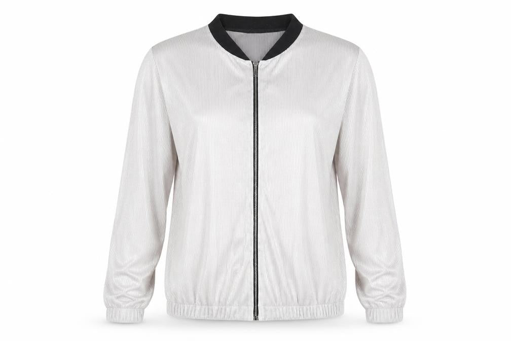 Atmosphere Womens Silver   Full Zip Jumper Size 10