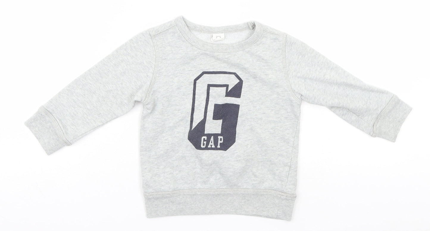 Gap Girls Grey   Pullover Sweatshirt Size 2 Years