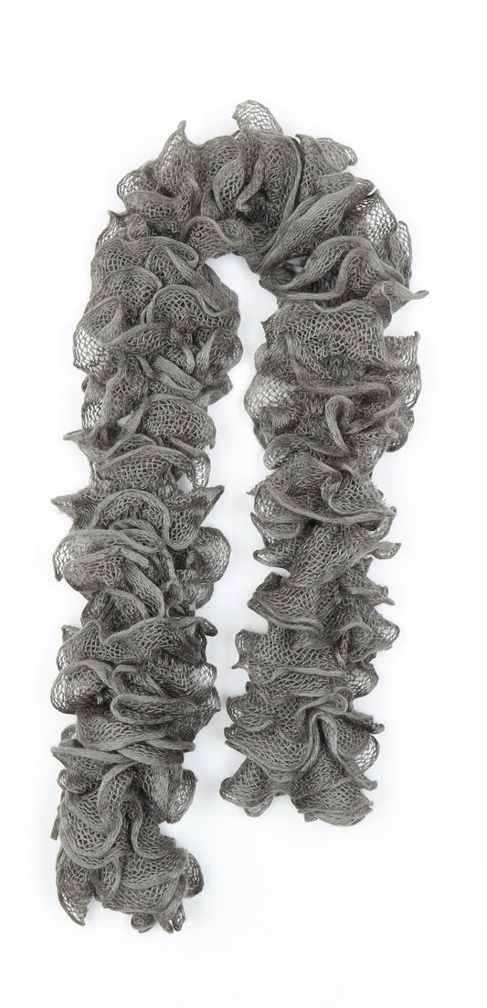 Preworn Womens Grey    Scarf   - boa