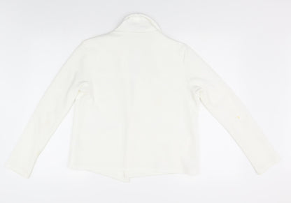 Select Womens White   Jacket Blazer Size 14