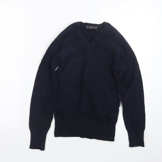 trutex Womens Blue  Knit Pullover Jumper Size 2XS