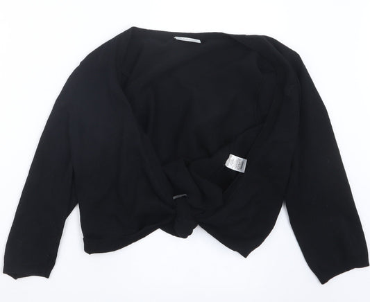Wallis Womens Black  Knit Cardigan Jumper Size M