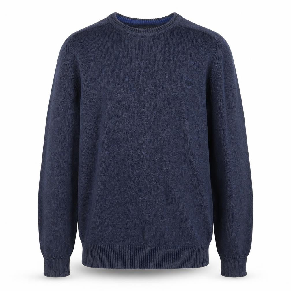 Easy Mens Blue  Knit Pullover Jumper Size S