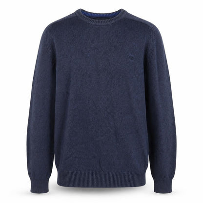 Easy Mens Blue  Knit Pullover Jumper Size S