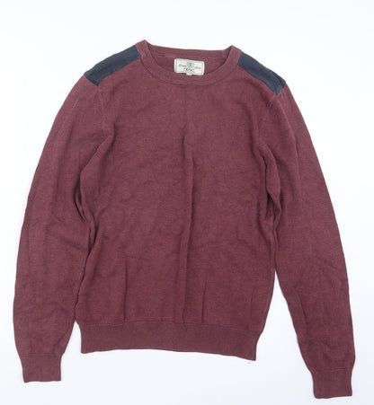 Next Mens Red  Knit Pullover Jumper Size S