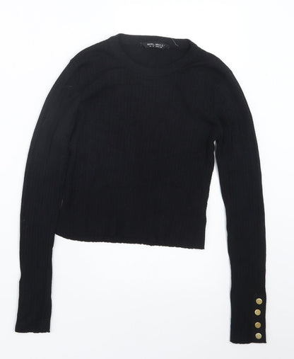 Select Womens Black   Cropped T-Shirt Size 10