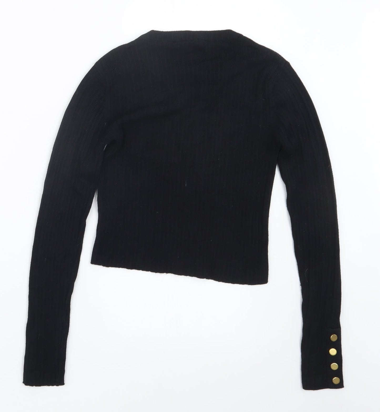 Select Womens Black   Cropped T-Shirt Size 10