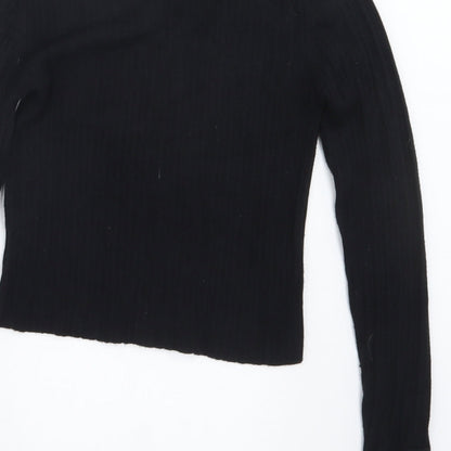 Select Womens Black   Cropped T-Shirt Size 10