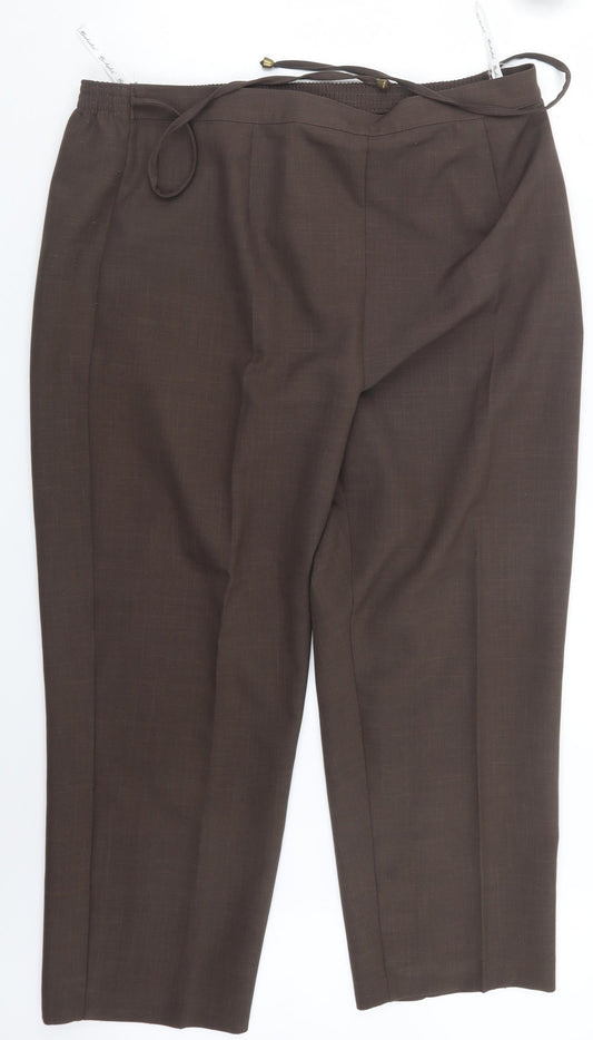 Berkertex Womens Brown   Trousers  Size 20 L26 in