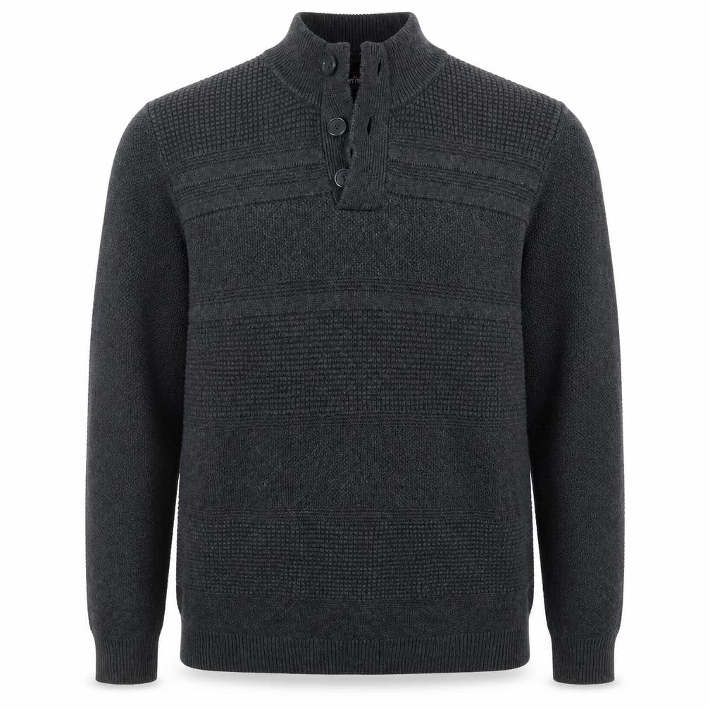 Harvey & Jones Mens Grey  Knit Pullover Jumper Size L
