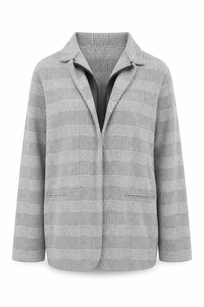 New Look Womens Gold Houndstooth  Jacket  Size 6