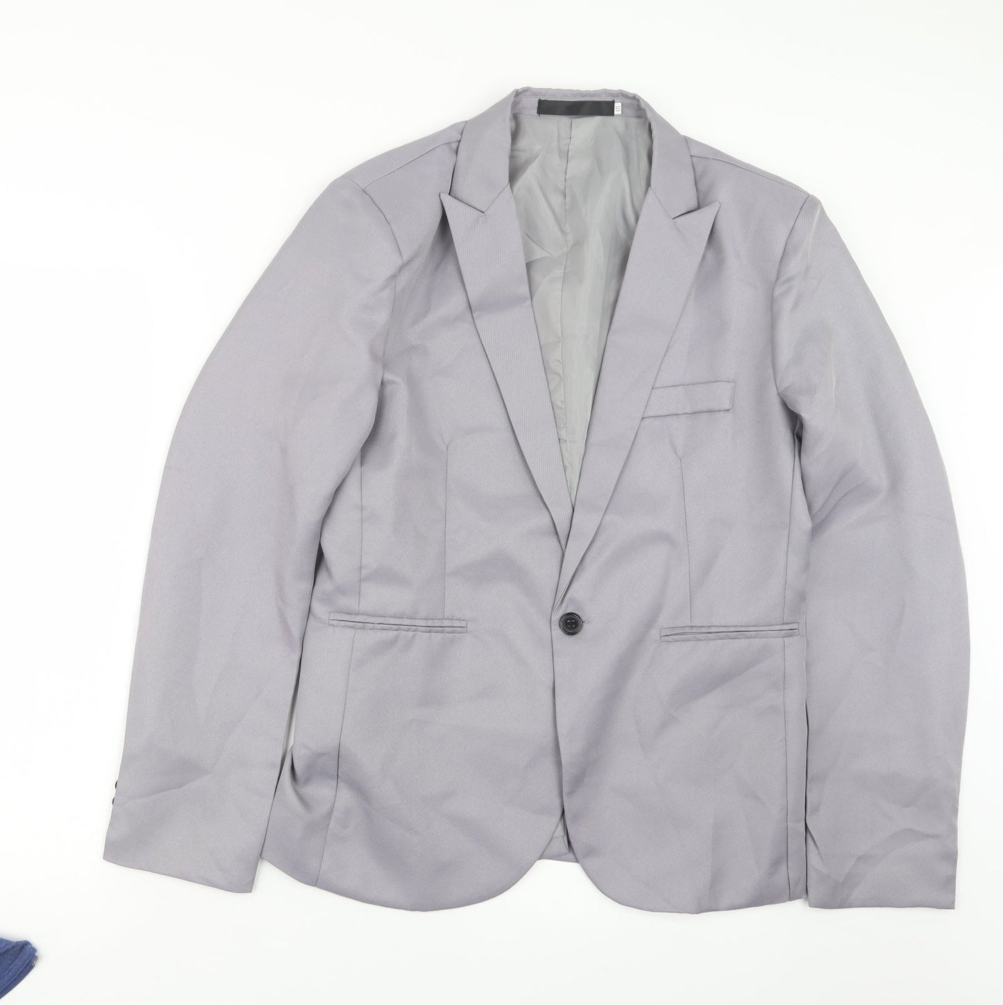 Preworn Mens Grey   Jacket Suit Jacket Size 34