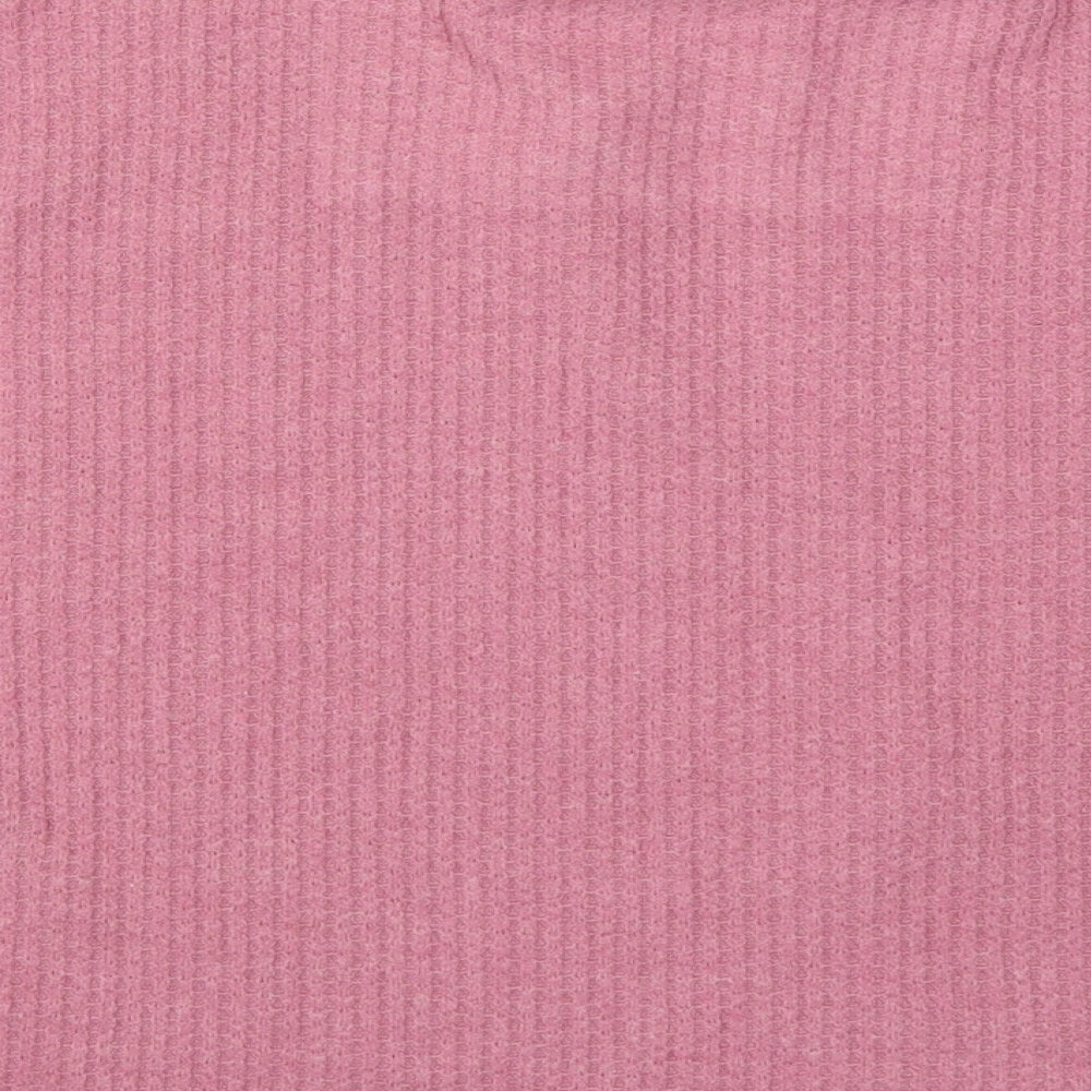 Primark Womens Pink Solid  Top Pyjama Top Size 10