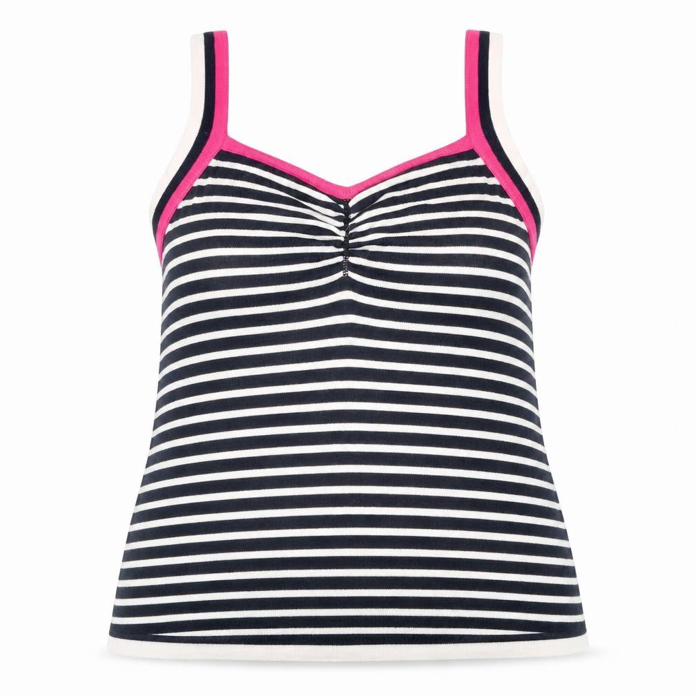 Lakeland Womens Blue Striped  Basic Tank Size 14