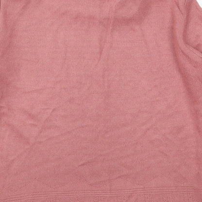 Damart Womens Pink  Knit Pullover Jumper Size 14
