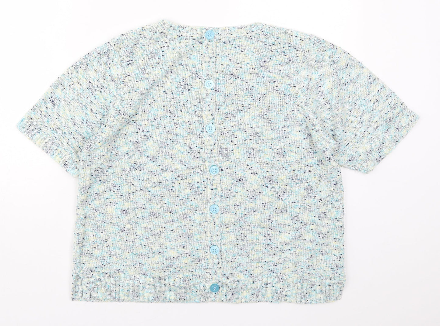 M&Co Womens Blue  Knit Pullover Jumper Size 18