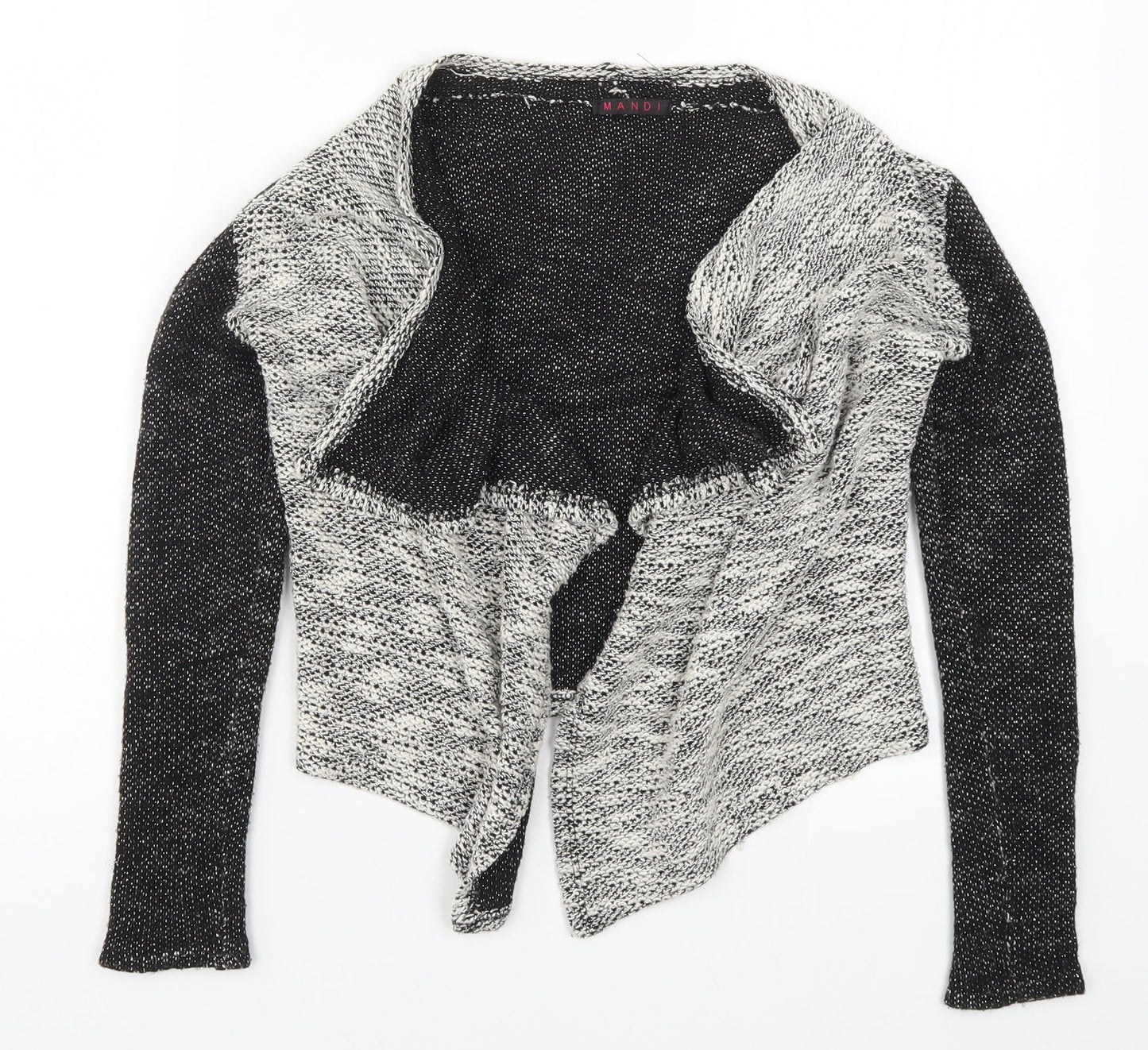 Mandi Womens Grey  Knit Cardigan Jumper Size 8
