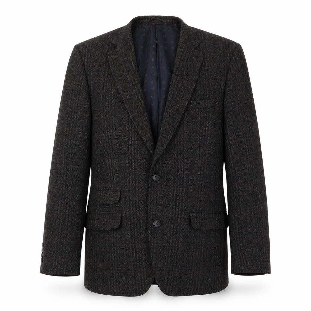 NEXT Mens Brown Check  Jacket Suit Jacket Size 40