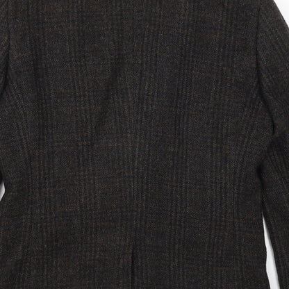 Next Mens Brown Check  Jacket Suit Jacket Size 40