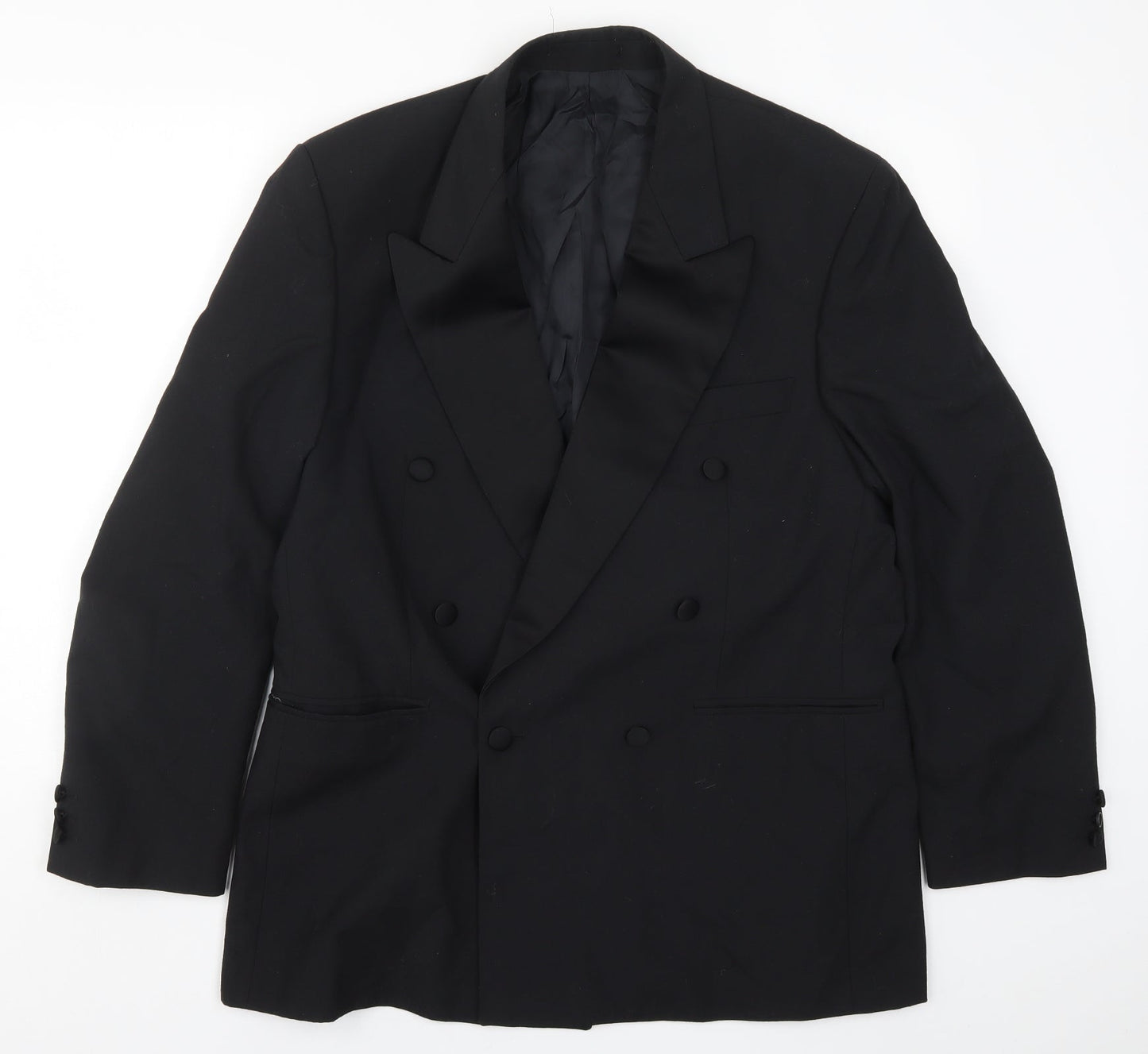 Preworn Mens Black   Jacket Suit Jacket Size 42