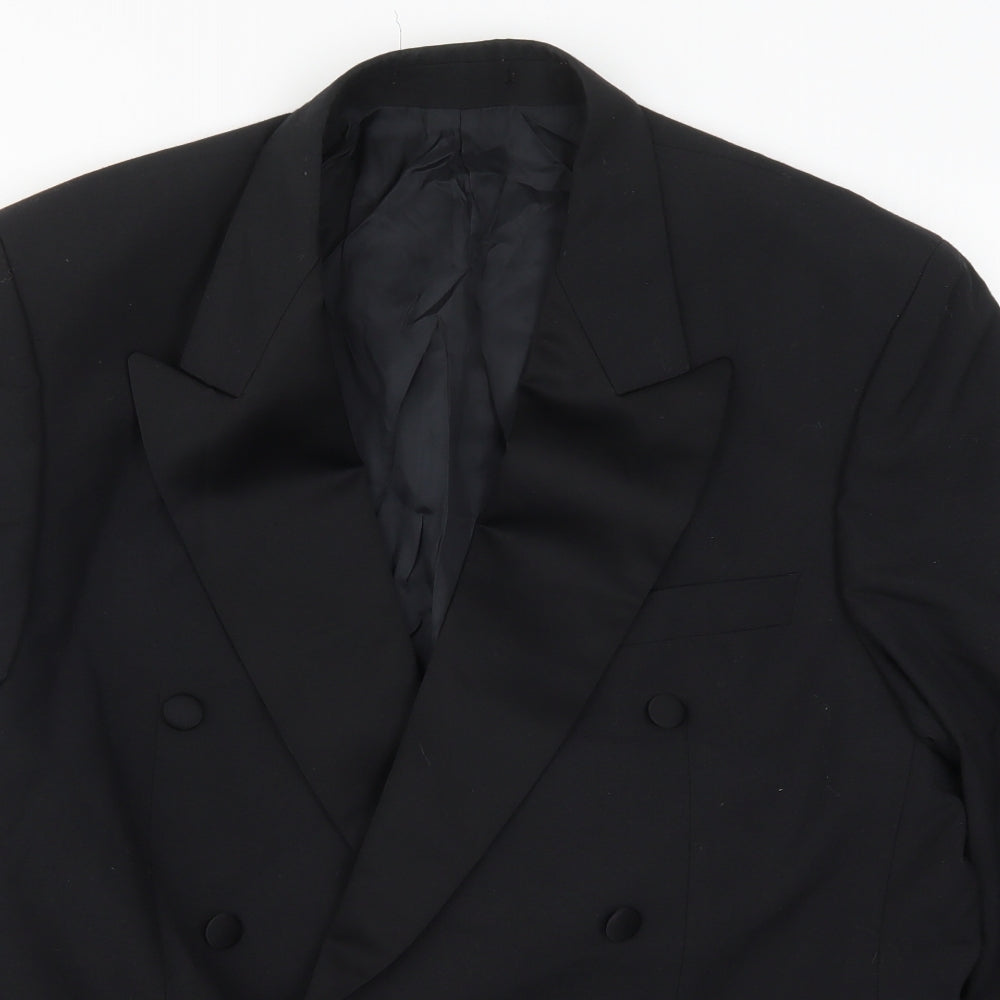 Preworn Mens Black   Jacket Suit Jacket Size 42